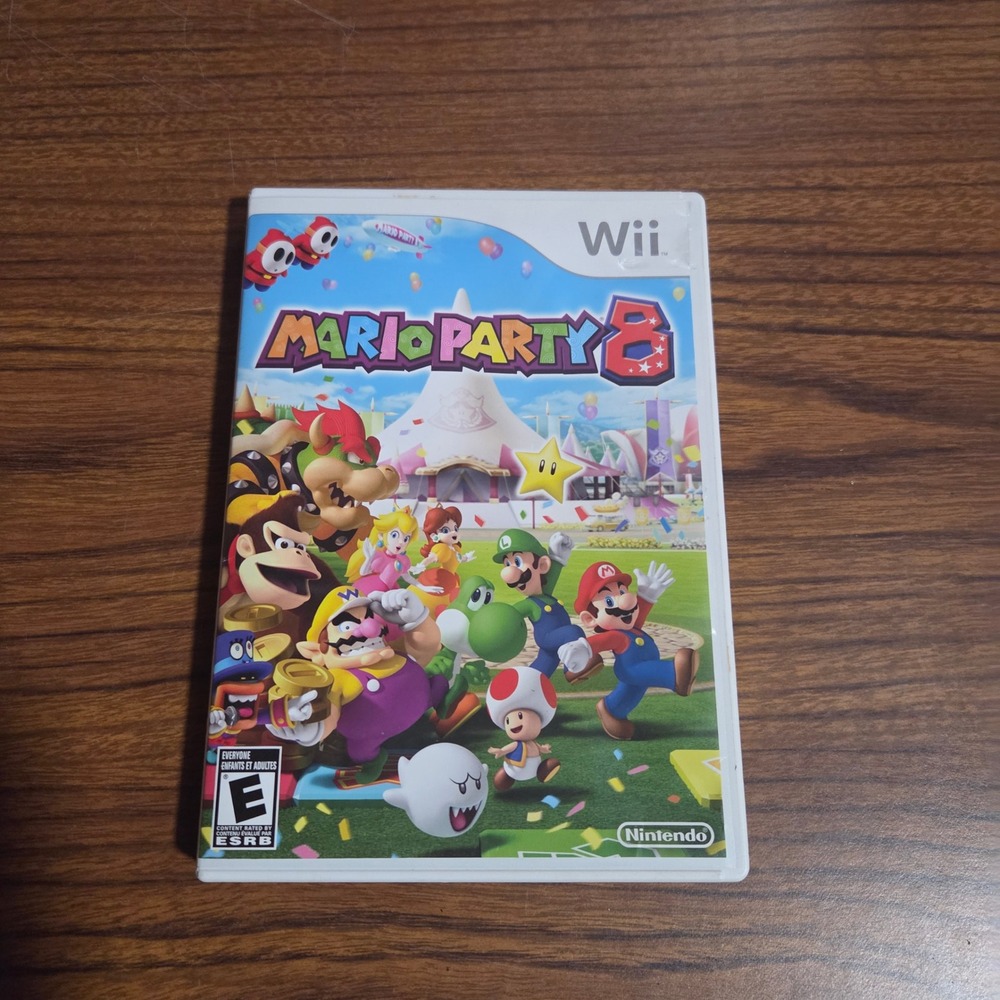 Mario Party 8 Nintendo Wii Game RVL P RM8E USZ White Case Disc Only No manual